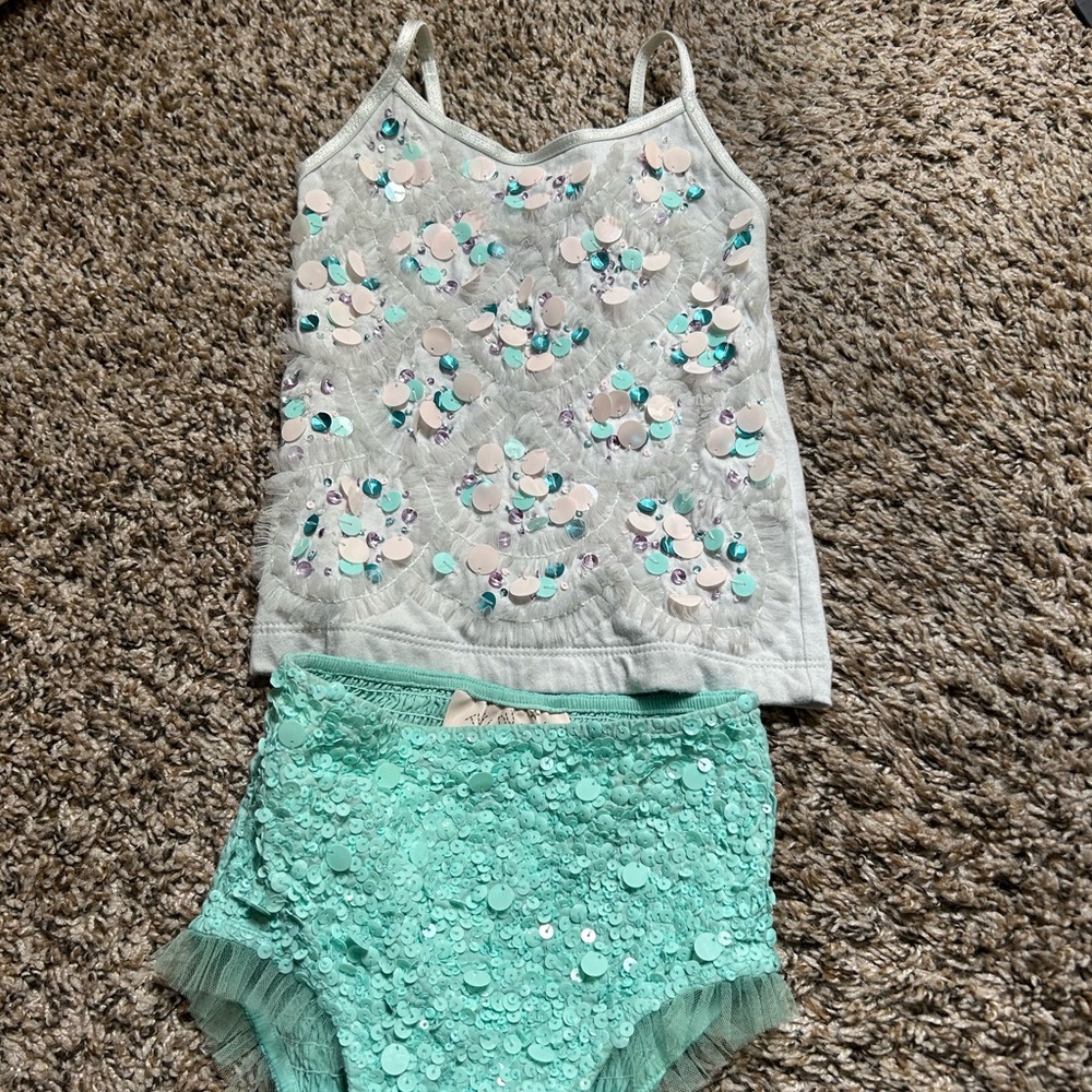 Tutu Du Monde Sequin Singlet and Short Set